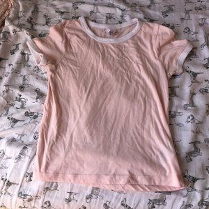 H&M Peach Pink Ringer Tee